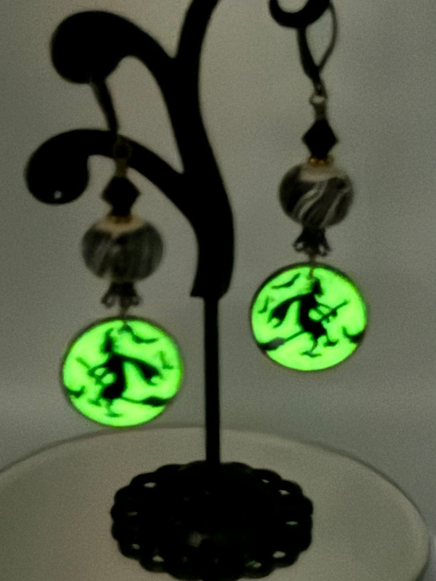 Glow in the dark Halloween earrings