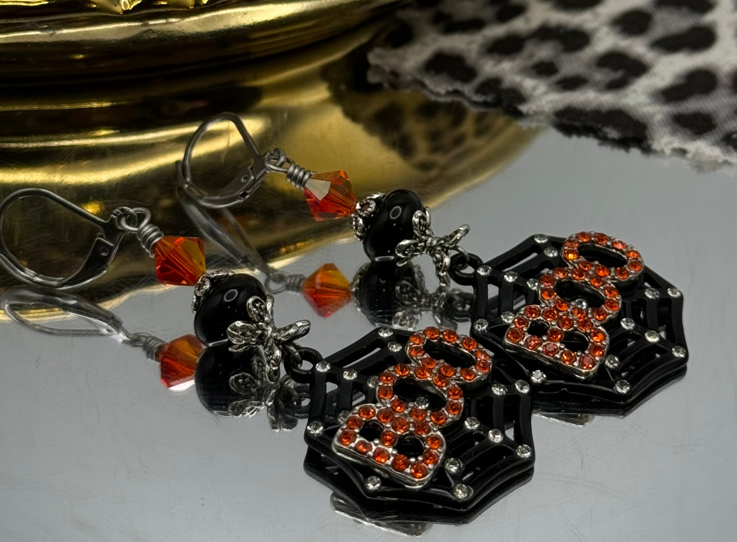 Handmade Halloween themed earrings