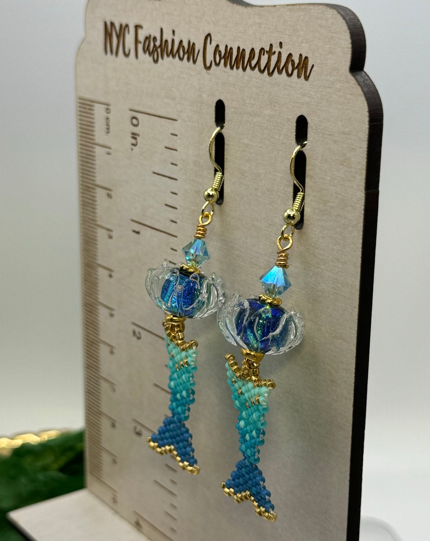 Handmade mermaid earrings