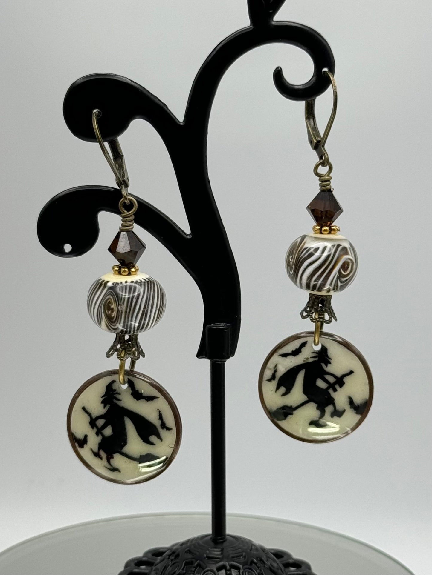Glow in the dark Halloween earrings