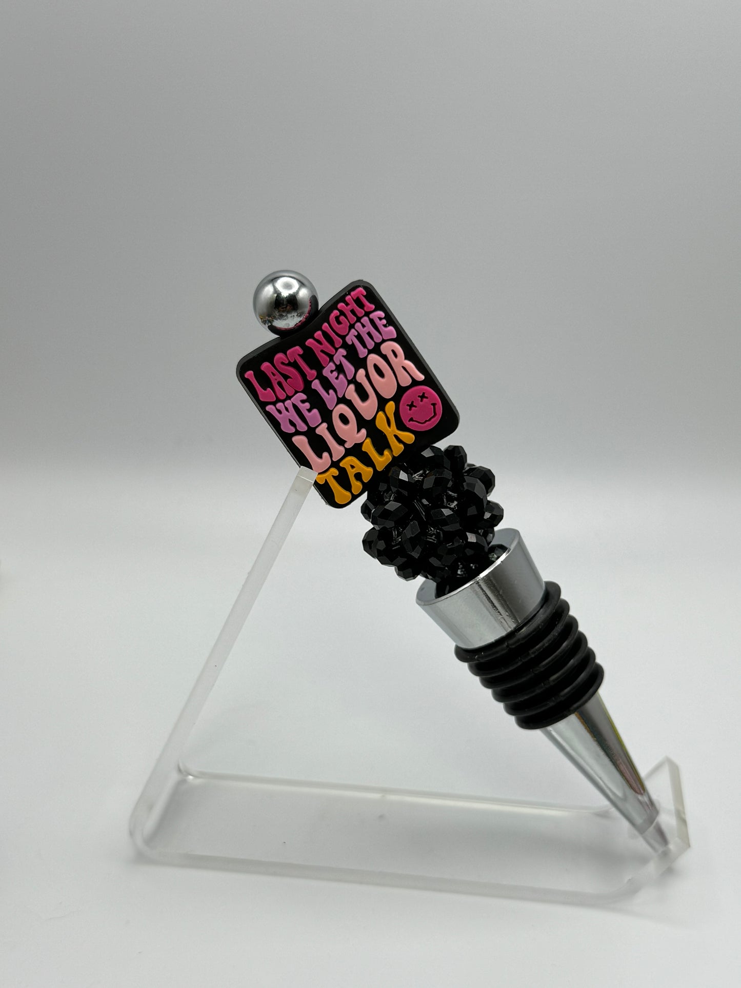 Bottle topper wine stopper - liquor talk